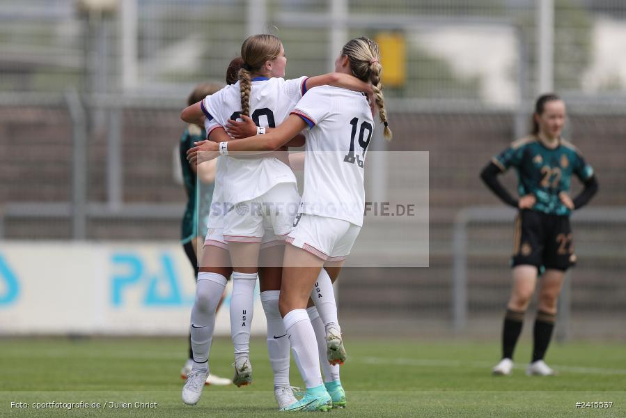 Stadion am Schönbusch, Aschaffenburg, 11.06.2024, sport, action, DFB, Fussball, Juniorinnen, Womens U16, Länderspiel, GER, USA, Deutschland - Bild-ID: 2415537