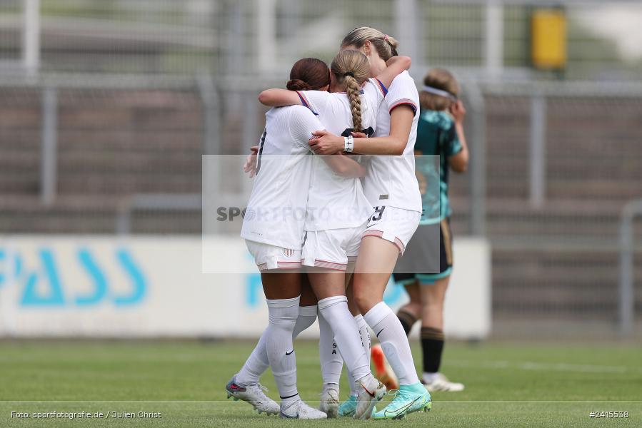 Stadion am Schönbusch, Aschaffenburg, 11.06.2024, sport, action, DFB, Fussball, Juniorinnen, Womens U16, Länderspiel, GER, USA, Deutschland - Bild-ID: 2415538