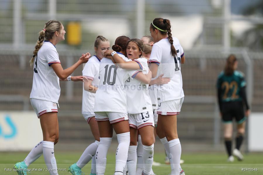 Stadion am Schönbusch, Aschaffenburg, 11.06.2024, sport, action, DFB, Fussball, Juniorinnen, Womens U16, Länderspiel, GER, USA, Deutschland - Bild-ID: 2415543