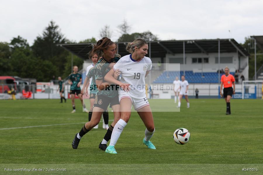 Stadion am Schönbusch, Aschaffenburg, 11.06.2024, sport, action, DFB, Fussball, Juniorinnen, Womens U16, Länderspiel, GER, USA, Deutschland - Bild-ID: 2415576