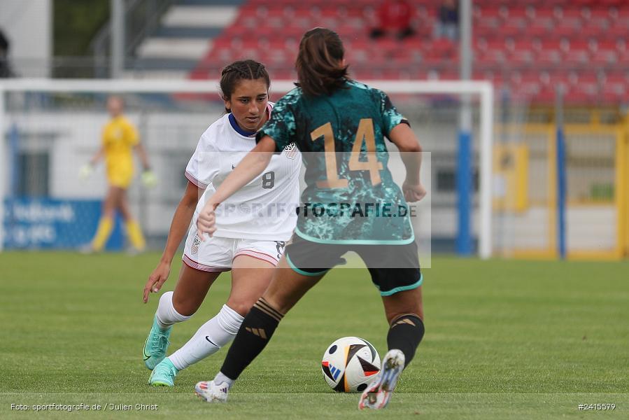 Stadion am Schönbusch, Aschaffenburg, 11.06.2024, sport, action, DFB, Fussball, Juniorinnen, Womens U16, Länderspiel, GER, USA, Deutschland - Bild-ID: 2415579