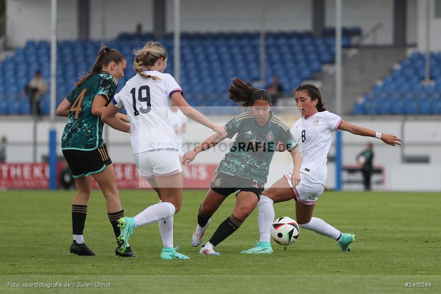 Stadion am Schönbusch, Aschaffenburg, 11.06.2024, sport, action, DFB, Fussball, Juniorinnen, Womens U16, Länderspiel, GER, USA, Deutschland - Bild-ID: 2415589