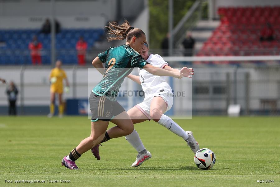 Stadion am Schönbusch, Aschaffenburg, 11.06.2024, sport, action, DFB, Fussball, Juniorinnen, Womens U16, Länderspiel, GER, USA, Deutschland - Bild-ID: 2415599