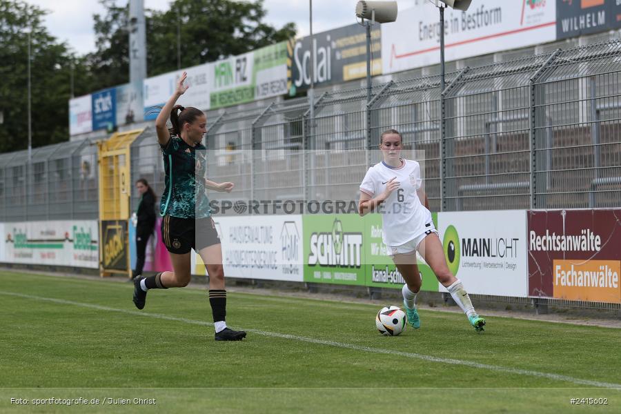 Stadion am Schönbusch, Aschaffenburg, 11.06.2024, sport, action, DFB, Fussball, Juniorinnen, Womens U16, Länderspiel, GER, USA, Deutschland - Bild-ID: 2415602