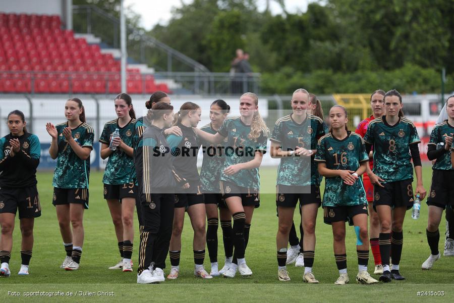 Stadion am Schönbusch, Aschaffenburg, 11.06.2024, sport, action, DFB, Fussball, Juniorinnen, Womens U16, Länderspiel, GER, USA, Deutschland - Bild-ID: 2415603