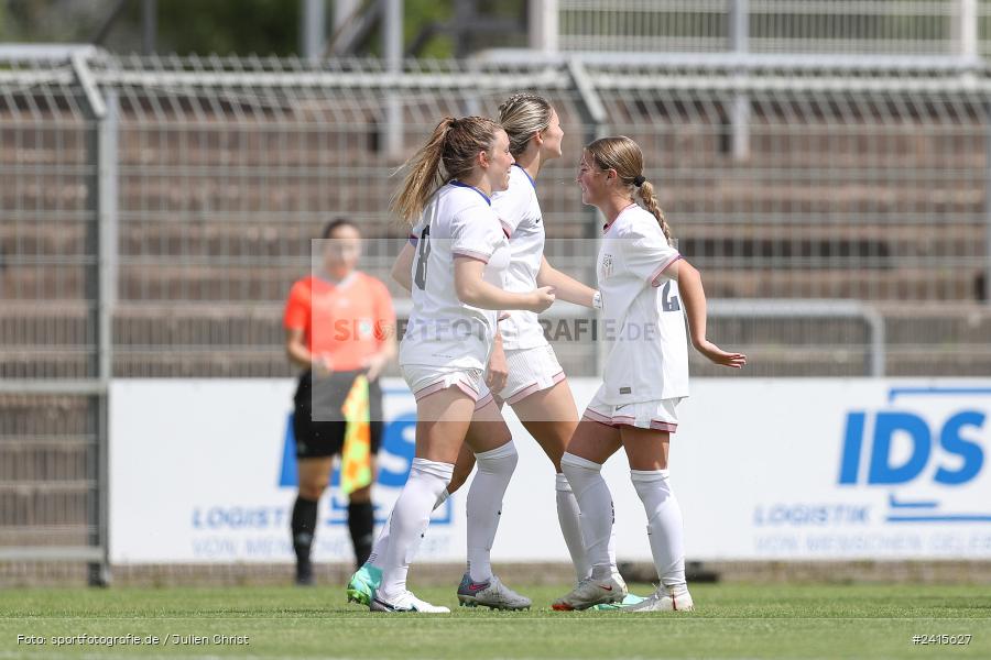 sport, action, Womens U16, USA, Stadion am Schönbusch, Länderspiel, Juniorinnen, GER, Fussball, Deutschland, DFB, Aschaffenburg, 11.06.2024 - Bild-ID: 2415627