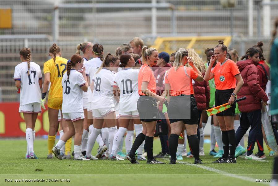 sport, action, Womens U16, USA, Stadion am Schönbusch, Länderspiel, Juniorinnen, GER, Fussball, Deutschland, DFB, Aschaffenburg, 11.06.2024 - Bild-ID: 2415637 sport, action, Womens U16, USA, Stadion am Schönbusch, Länderspiel, Juniorinnen, GER, Fussball, Deutschland, DFB, Aschaffenburg, 11.06.2024 - Bild-ID: 2415637