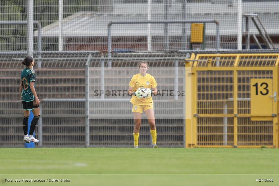 sport, action, Womens U16, USA, Stadion am Schönbusch, Länderspiel, Juniorinnen, GER, Fussball, Deutschland, DFB, Aschaffenburg, 11.06.2024 - Bild-ID: 2415668