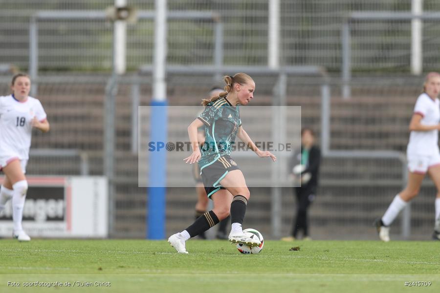 sport, action, Womens U16, USA, Stadion am Schönbusch, Länderspiel, Juniorinnen, GER, Fussball, Deutschland, DFB, Aschaffenburg, 11.06.2024 - Bild-ID: 2415709 sport, action, Womens U16, USA, Stadion am Schönbusch, Länderspiel, Juniorinnen, GER, Fussball, Deutschland, DFB, Aschaffenburg, 11.06.2024 - Bild-ID: 2415709