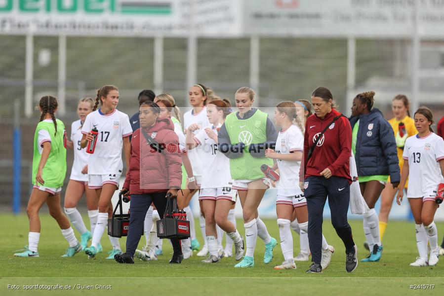 sport, action, Womens U16, USA, Stadion am Schönbusch, Länderspiel, Juniorinnen, GER, Fussball, Deutschland, DFB, Aschaffenburg, 11.06.2024 - Bild-ID: 2415717