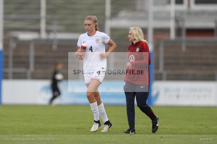 sport, action, Womens U16, USA, Stadion am Schönbusch, Länderspiel, Juniorinnen, GER, Fussball, Deutschland, DFB, Aschaffenburg, 11.06.2024 - Bild-ID: 2415719