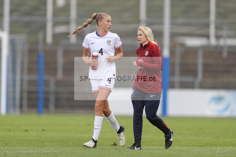 sport, action, Womens U16, USA, Stadion am Schönbusch, Länderspiel, Juniorinnen, GER, Fussball, Deutschland, DFB, Aschaffenburg, 11.06.2024 - Bild-ID: 2415720