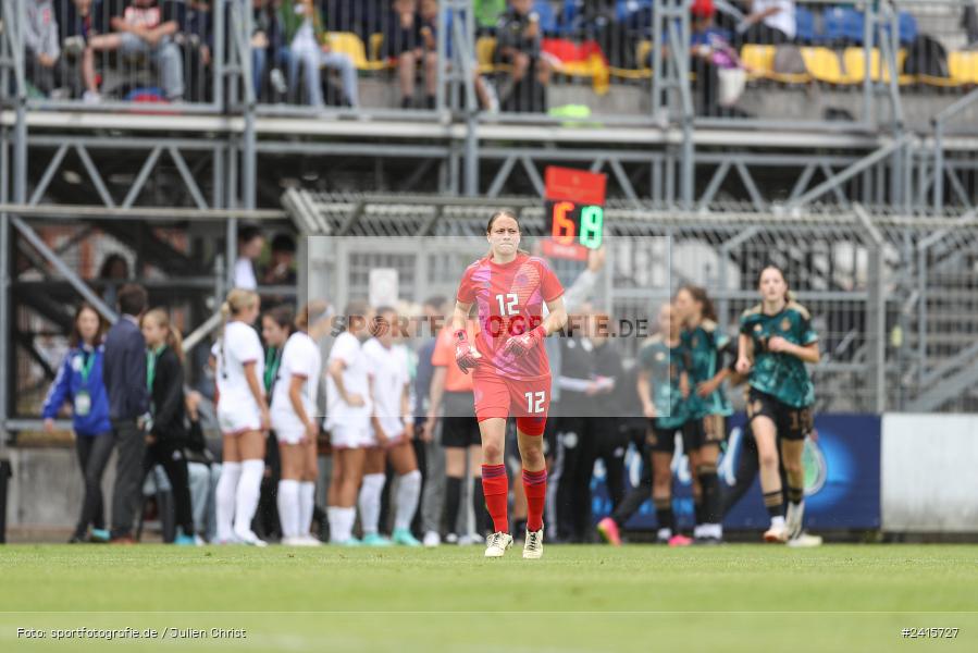 sport, action, Womens U16, USA, Stadion am Schönbusch, Länderspiel, Juniorinnen, GER, Fussball, Deutschland, DFB, Aschaffenburg, 11.06.2024 - Bild-ID: 2415727