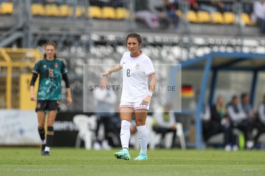 sport, action, Womens U16, USA, Stadion am Schönbusch, Länderspiel, Juniorinnen, GER, Fussball, Deutschland, DFB, Aschaffenburg, 11.06.2024 - Bild-ID: 2415755