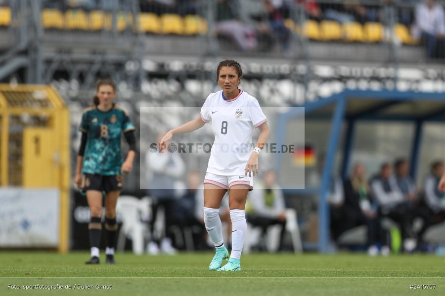 sport, action, Womens U16, USA, Stadion am Schönbusch, Länderspiel, Juniorinnen, GER, Fussball, Deutschland, DFB, Aschaffenburg, 11.06.2024 - Bild-ID: 2415757