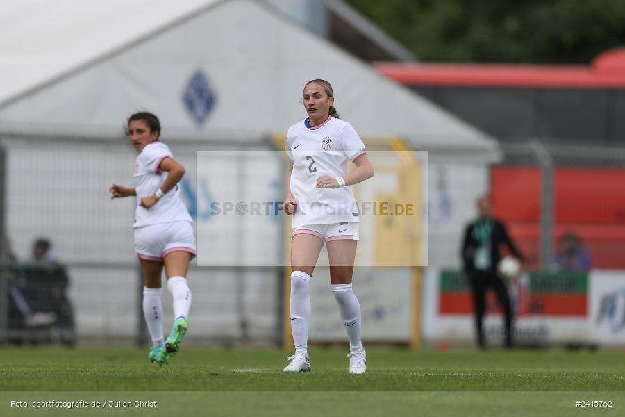 sport, action, Womens U16, USA, Stadion am Schönbusch, Länderspiel, Juniorinnen, GER, Fussball, Deutschland, DFB, Aschaffenburg, 11.06.2024 - Bild-ID: 2415762