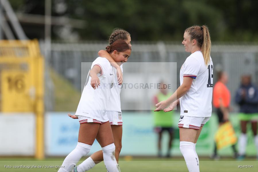 sport, action, Womens U16, USA, Stadion am Schönbusch, Länderspiel, Juniorinnen, GER, Fussball, Deutschland, DFB, Aschaffenburg, 11.06.2024 - Bild-ID: 2415791 sport, action, Womens U16, USA, Stadion am Schönbusch, Länderspiel, Juniorinnen, GER, Fussball, Deutschland, DFB, Aschaffenburg, 11.06.2024 - Bild-ID: 2415791