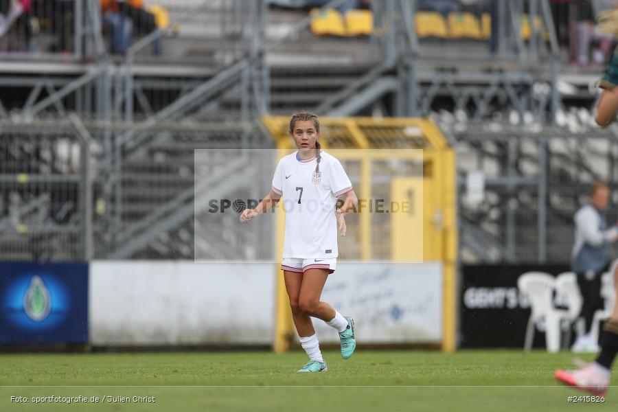 sport, action, Womens U16, USA, Stadion am Schönbusch, Länderspiel, Juniorinnen, GER, Fussball, Deutschland, DFB, Aschaffenburg, 11.06.2024 - Bild-ID: 2415826 sport, action, Womens U16, USA, Stadion am Schönbusch, Länderspiel, Juniorinnen, GER, Fussball, Deutschland, DFB, Aschaffenburg, 11.06.2024 - Bild-ID: 2415826