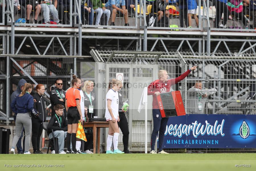 sport, action, Womens U16, USA, Stadion am Schönbusch, Länderspiel, Juniorinnen, GER, Fussball, Deutschland, DFB, Aschaffenburg, 11.06.2024 - Bild-ID: 2415828 sport, action, Womens U16, USA, Stadion am Schönbusch, Länderspiel, Juniorinnen, GER, Fussball, Deutschland, DFB, Aschaffenburg, 11.06.2024 - Bild-ID: 2415828