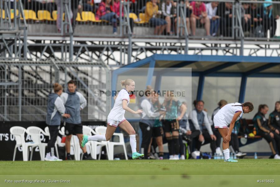 sport, action, Womens U16, USA, Stadion am Schönbusch, Länderspiel, Juniorinnen, GER, Fussball, Deutschland, DFB, Aschaffenburg, 11.06.2024 - Bild-ID: 2415833