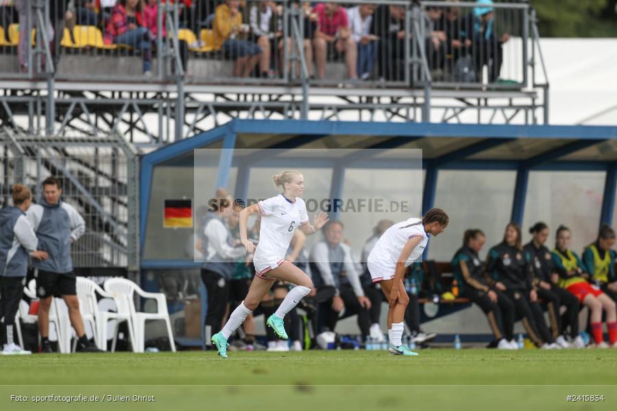 sport, action, Womens U16, USA, Stadion am Schönbusch, Länderspiel, Juniorinnen, GER, Fussball, Deutschland, DFB, Aschaffenburg, 11.06.2024 - Bild-ID: 2415834