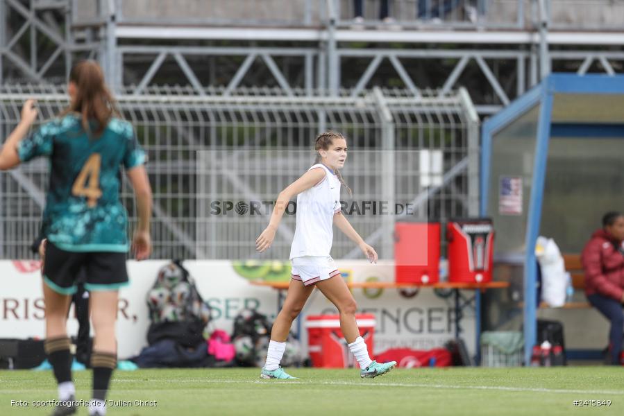sport, action, Womens U16, USA, Stadion am Schönbusch, Länderspiel, Juniorinnen, GER, Fussball, Deutschland, DFB, Aschaffenburg, 11.06.2024 - Bild-ID: 2415849 sport, action, Womens U16, USA, Stadion am Schönbusch, Länderspiel, Juniorinnen, GER, Fussball, Deutschland, DFB, Aschaffenburg, 11.06.2024 - Bild-ID: 2415849