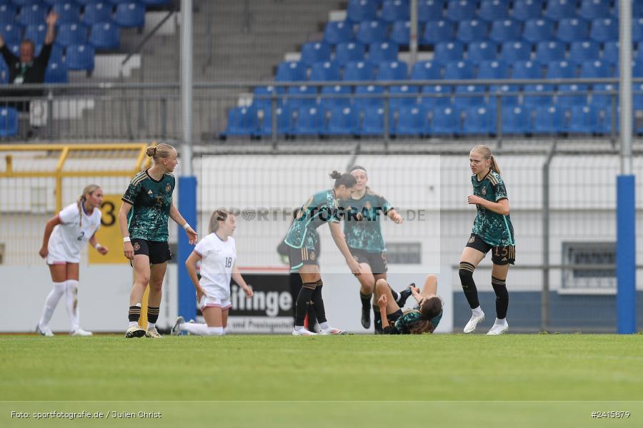 sport, action, Womens U16, USA, Stadion am Schönbusch, Länderspiel, Juniorinnen, GER, Fussball, Deutschland, DFB, Aschaffenburg, 11.06.2024 - Bild-ID: 2415879