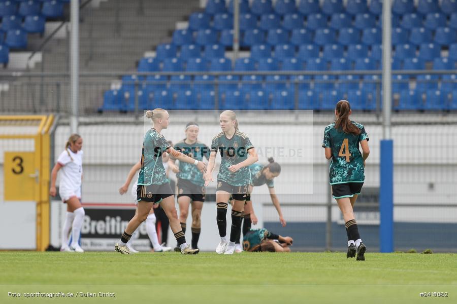 sport, action, Womens U16, USA, Stadion am Schönbusch, Länderspiel, Juniorinnen, GER, Fussball, Deutschland, DFB, Aschaffenburg, 11.06.2024 - Bild-ID: 2415882 sport, action, Womens U16, USA, Stadion am Schönbusch, Länderspiel, Juniorinnen, GER, Fussball, Deutschland, DFB, Aschaffenburg, 11.06.2024 - Bild-ID: 2415882