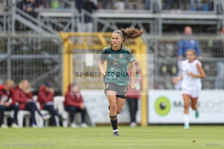 sport, action, Womens U16, USA, Stadion am Schönbusch, Länderspiel, Juniorinnen, GER, Fussball, Deutschland, DFB, Aschaffenburg, 11.06.2024 - Bild-ID: 2415900