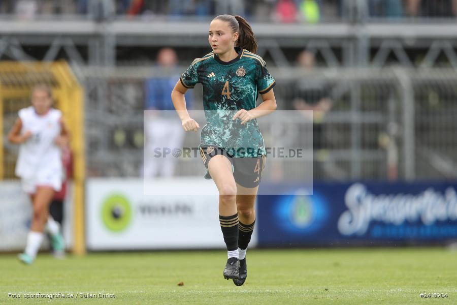 sport, action, Womens U16, USA, Stadion am Schönbusch, Länderspiel, Juniorinnen, GER, Fussball, Deutschland, DFB, Aschaffenburg, 11.06.2024 - Bild-ID: 2415904