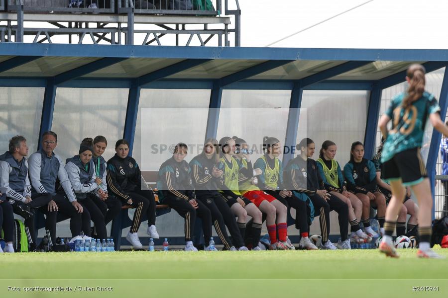 sport, action, Womens U16, USA, Stadion am Schönbusch, Länderspiel, Juniorinnen, GER, Fussball, Deutschland, DFB, Aschaffenburg, 11.06.2024 - Bild-ID: 2415941