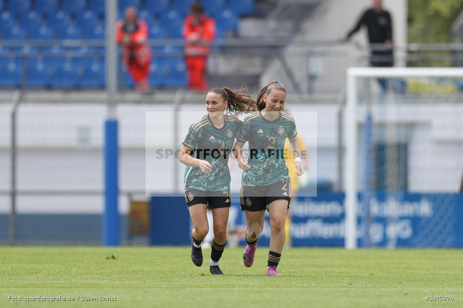 sport, action, Womens U16, USA, Stadion am Schönbusch, Länderspiel, Juniorinnen, GER, Fussball, Deutschland, DFB, Aschaffenburg, 11.06.2024 - Bild-ID: 2415996