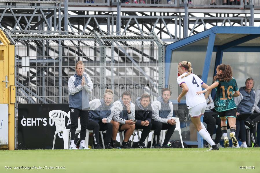 sport, action, Womens U16, USA, Stadion am Schönbusch, Länderspiel, Juniorinnen, GER, Fussball, Deutschland, DFB, Aschaffenburg, 11.06.2024 - Bild-ID: 2416018