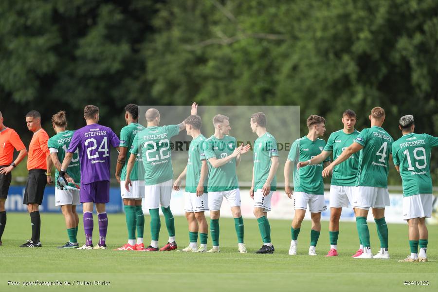 Fundamentum Sportpark, Karlburg, 21.06.2024, sport, action, BFV, Fussball, Regionalliga Bayern, Bayernliga Nord, Landesfreundschaftsspiele, FCS, TSV, 1. FC Schweinfurt 1905, TSV Karlburg - Bild-ID: 2416120