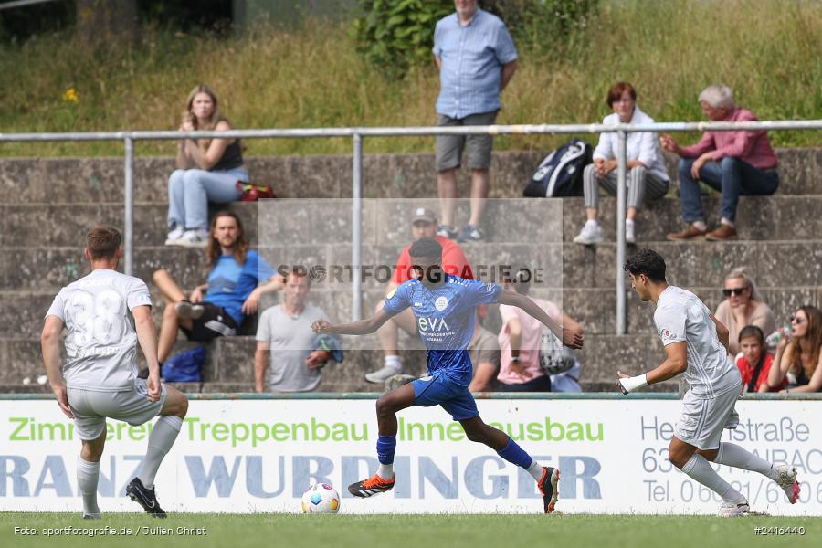 Sportgelände, Haibach, 23.06.2024, sport, action, BFV, Fussball, Regionalliga Bayern, Hessenliga, Finale, Maulaff Bräu Cup, FCB, SVA, FC Bayern Alzenau, SV Viktoria Aschaffenburg - Bild-ID: 2416440