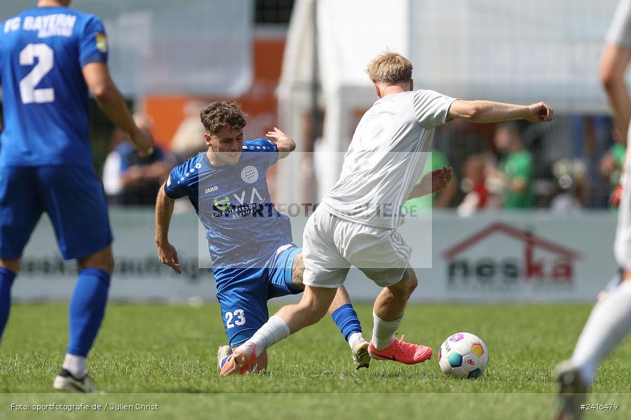 Sportgelände, Haibach, 23.06.2024, sport, action, BFV, Fussball, Regionalliga Bayern, Hessenliga, Finale, Maulaff Bräu Cup, FCB, SVA, FC Bayern Alzenau, SV Viktoria Aschaffenburg - Bild-ID: 2416479