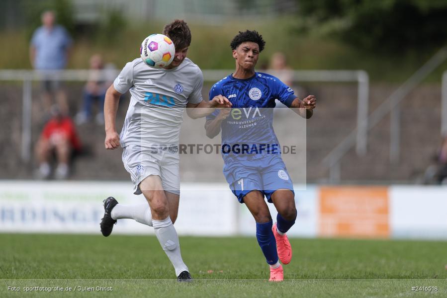 Sportgelände, Haibach, 23.06.2024, sport, action, BFV, Fussball, Regionalliga Bayern, Hessenliga, Finale, Maulaff Bräu Cup, FCB, SVA, FC Bayern Alzenau, SV Viktoria Aschaffenburg - Bild-ID: 2416518