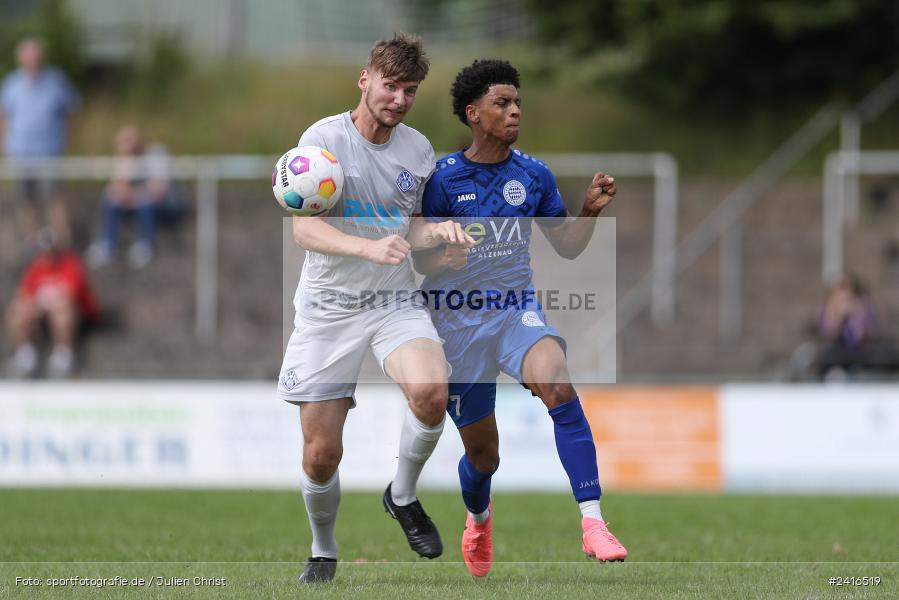 Sportgelände, Haibach, 23.06.2024, sport, action, BFV, Fussball, Regionalliga Bayern, Hessenliga, Finale, Maulaff Bräu Cup, FCB, SVA, FC Bayern Alzenau, SV Viktoria Aschaffenburg - Bild-ID: 2416519