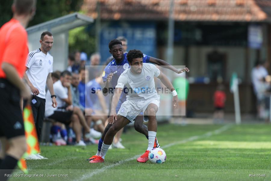 Sportgelände, Haibach, 23.06.2024, sport, action, BFV, Fussball, Regionalliga Bayern, Hessenliga, Finale, Maulaff Bräu Cup, FCB, SVA, FC Bayern Alzenau, SV Viktoria Aschaffenburg - Bild-ID: 2416548