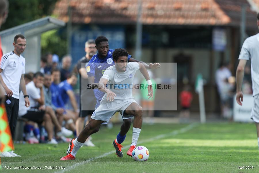 Sportgelände, Haibach, 23.06.2024, sport, action, BFV, Fussball, Regionalliga Bayern, Hessenliga, Finale, Maulaff Bräu Cup, FCB, SVA, FC Bayern Alzenau, SV Viktoria Aschaffenburg - Bild-ID: 2416549