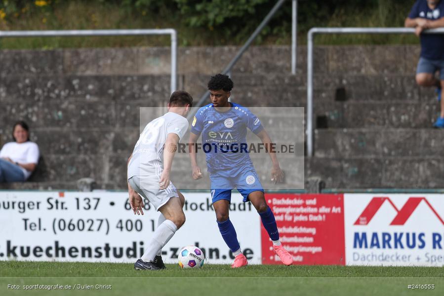 Sportgelände, Haibach, 23.06.2024, sport, action, BFV, Fussball, Regionalliga Bayern, Hessenliga, Finale, Maulaff Bräu Cup, FCB, SVA, FC Bayern Alzenau, SV Viktoria Aschaffenburg - Bild-ID: 2416553