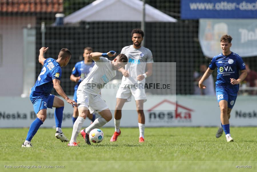 Sportgelände, Haibach, 23.06.2024, sport, action, BFV, Fussball, Regionalliga Bayern, Hessenliga, Finale, Maulaff Bräu Cup, FCB, SVA, FC Bayern Alzenau, SV Viktoria Aschaffenburg - Bild-ID: 2416582