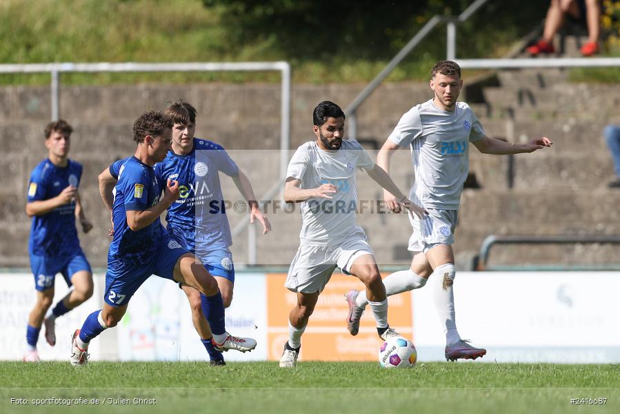 Sportgelände, Haibach, 23.06.2024, sport, action, BFV, Fussball, Regionalliga Bayern, Hessenliga, Finale, Maulaff Bräu Cup, FCB, SVA, FC Bayern Alzenau, SV Viktoria Aschaffenburg - Bild-ID: 2416687