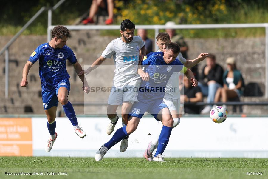 Sportgelände, Haibach, 23.06.2024, sport, action, BFV, Fussball, Regionalliga Bayern, Hessenliga, Finale, Maulaff Bräu Cup, FCB, SVA, FC Bayern Alzenau, SV Viktoria Aschaffenburg - Bild-ID: 2416690
