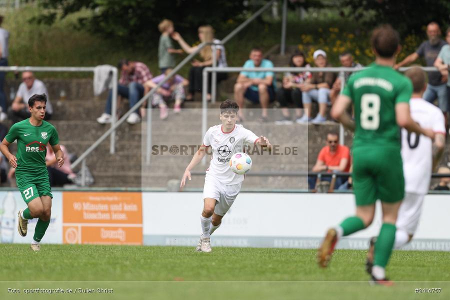 Sportgelände, Haibach, 23.06.2024, sport, action, BFV, Fussball, Landesliga Nordwest, Spiel um Platz 3, Maulaff Bräu Cup, TUS, HAI, TuS Frammersbach, SV Alemannia Haibach - Bild-ID: 2416757
