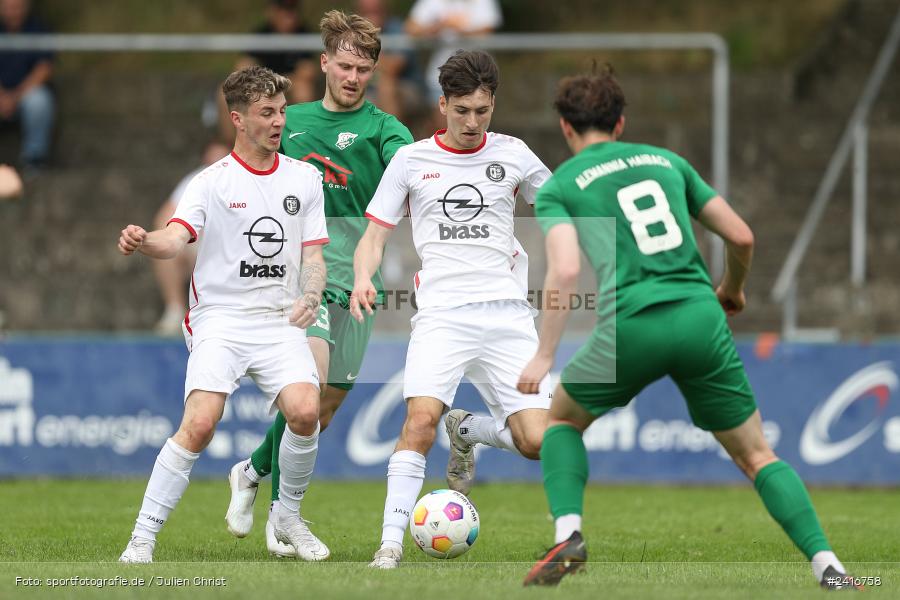 Sportgelände, Haibach, 23.06.2024, sport, action, BFV, Fussball, Landesliga Nordwest, Spiel um Platz 3, Maulaff Bräu Cup, TUS, HAI, TuS Frammersbach, SV Alemannia Haibach - Bild-ID: 2416758