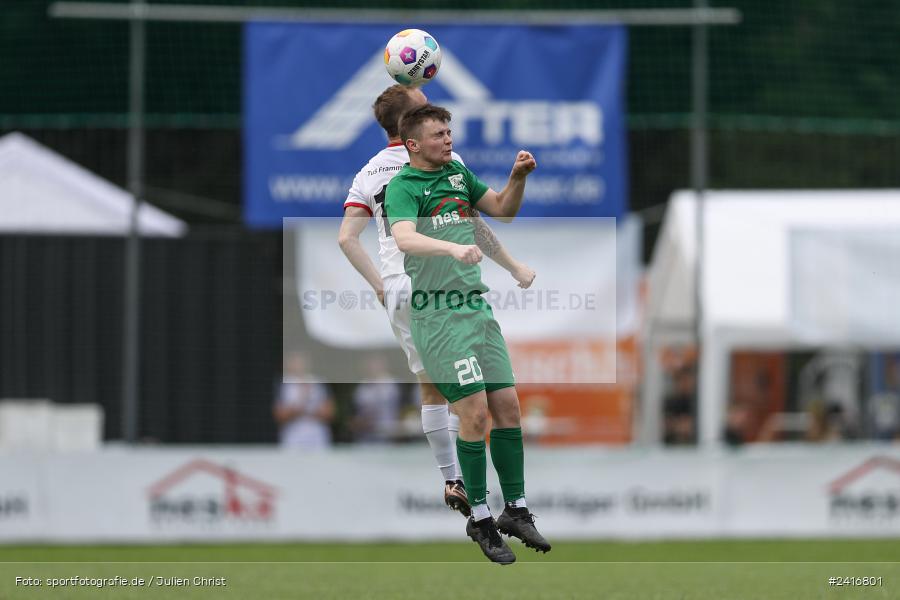 Sportgelände, Haibach, 23.06.2024, sport, action, BFV, Fussball, Landesliga Nordwest, Spiel um Platz 3, Maulaff Bräu Cup, TUS, HAI, TuS Frammersbach, SV Alemannia Haibach - Bild-ID: 2416801 Sportgelände, Haibach, 23.06.2024, sport, action, BFV, Fussball, Landesliga Nordwest, Spiel um Platz 3, Maulaff Bräu Cup, TUS, HAI, TuS Frammersbach, SV Alemannia Haibach - Bild-ID: 2416801