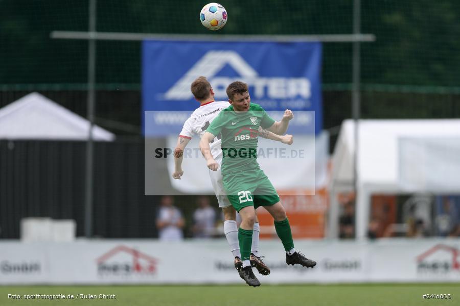 Sportgelände, Haibach, 23.06.2024, sport, action, BFV, Fussball, Landesliga Nordwest, Spiel um Platz 3, Maulaff Bräu Cup, TUS, HAI, TuS Frammersbach, SV Alemannia Haibach - Bild-ID: 2416803
