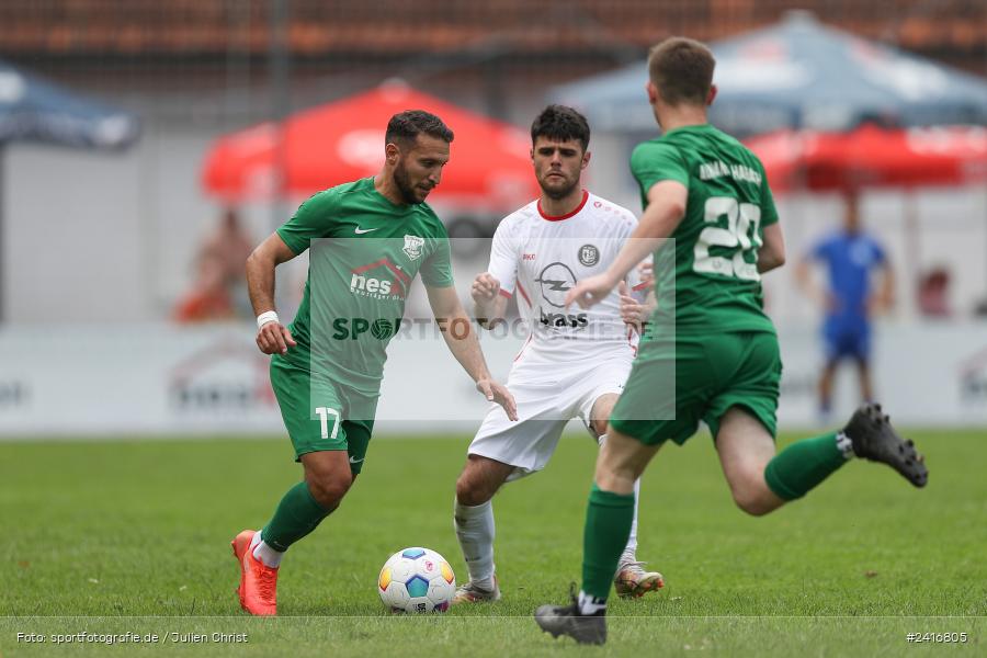 Sportgelände, Haibach, 23.06.2024, sport, action, BFV, Fussball, Landesliga Nordwest, Spiel um Platz 3, Maulaff Bräu Cup, TUS, HAI, TuS Frammersbach, SV Alemannia Haibach - Bild-ID: 2416805
