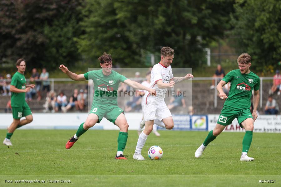 Sportgelände, Haibach, 23.06.2024, sport, action, BFV, Fussball, Landesliga Nordwest, Spiel um Platz 3, Maulaff Bräu Cup, TUS, HAI, TuS Frammersbach, SV Alemannia Haibach - Bild-ID: 2416821 Sportgelände, Haibach, 23.06.2024, sport, action, BFV, Fussball, Landesliga Nordwest, Spiel um Platz 3, Maulaff Bräu Cup, TUS, HAI, TuS Frammersbach, SV Alemannia Haibach - Bild-ID: 2416821